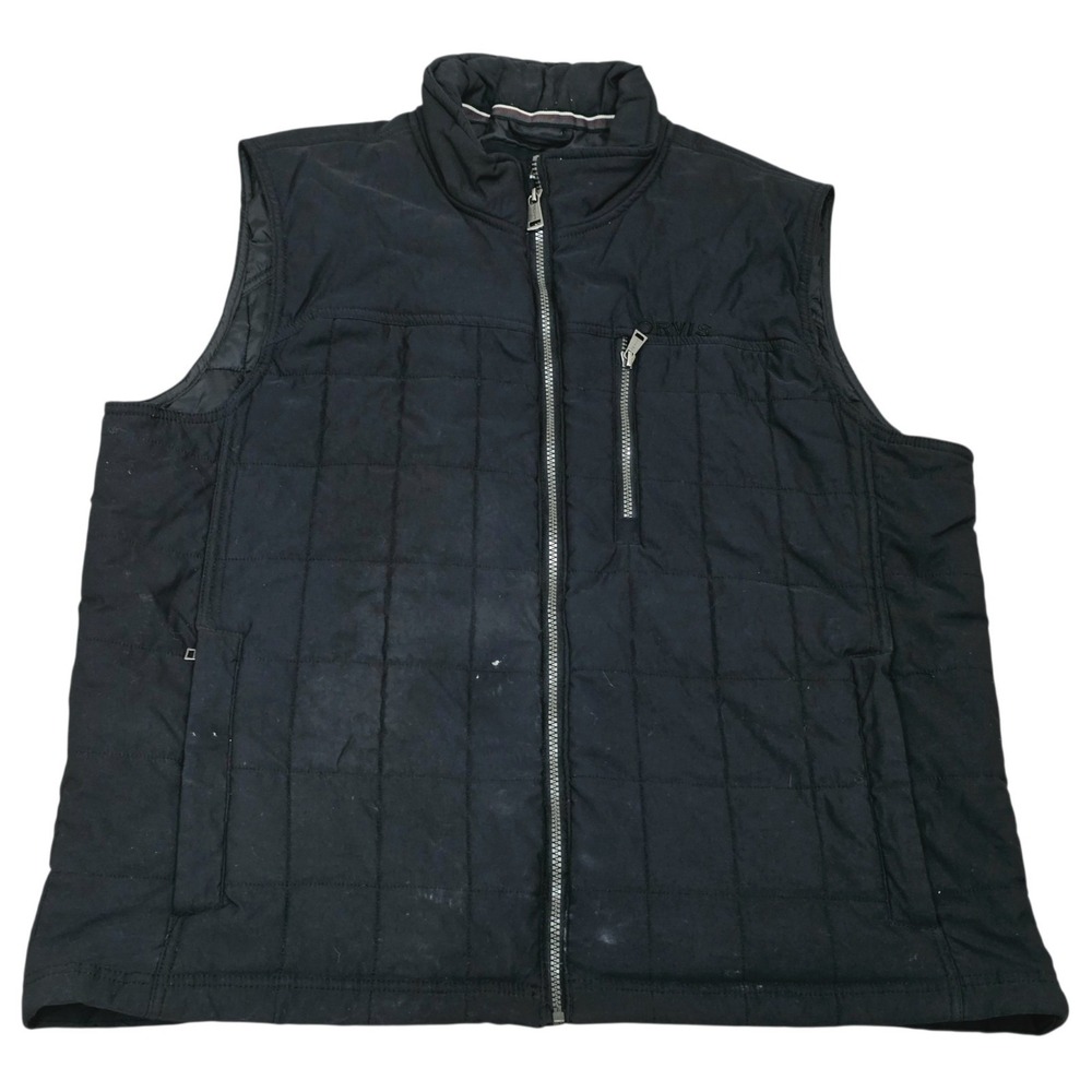 Orvis Classic Collection Quilted Vest Men's XL Black Full Zip Outdoor Hunting